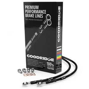 Goodridge Stainless Steel Braided Brake Line Kit