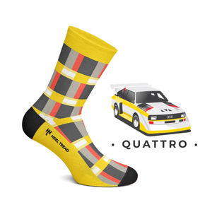 Heel Tread Automotive Icons Socks – Audi Sport Quattro
