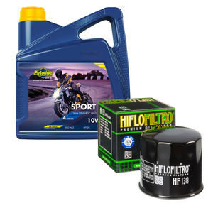 Putoline Sport 4R & Hiflofiltro Motorcycle Oil Filter
