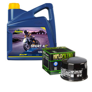 Putoline Sport 4R & Hiflofiltro Motorcycle Oil Filter