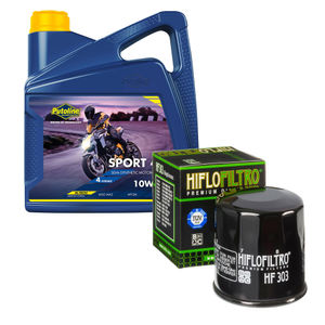 Putoline Sport 4R & Hiflofiltro Motorcycle Oil Filter