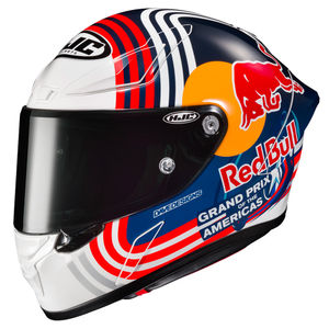 HJC RPHA 1 Red Bull Austin Replica Motorcycle Helmet