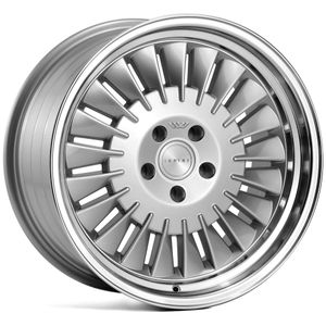 Ispiri Wheels CSR1D Alloy Wheels In Pure Silver With Polished Lip Set Of 4