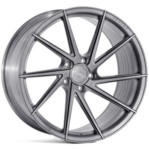 Ispiri Wheels FFR1D Alloy Wheels In Full Brushed Carbon Titanium Set Of 4