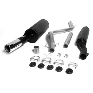 Jetex Resonated 2&quot; Aluminised Steel Downpipe Back Exhaust System. EC-Approved