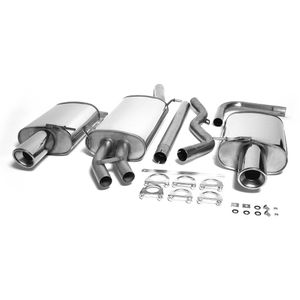 Jetex Resonated 2.5&quot; Cat Back Exhaust System. EC-Approved