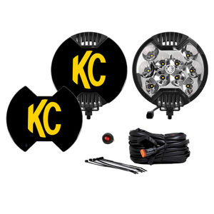 KC HiLiTES 6&quot; SlimLite LED Round 2 Light System - Pair