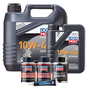 Liqui Moly 4T Off-Road 10W-40 Semi Synthetic Engine Oil Performance Pack