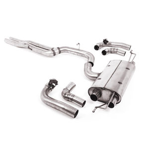Milltek Non-Resonated 3.15&quot; GPF Back Exhaust System - Valved