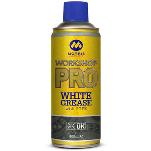 Morris Lubricants Workshop Pro White Spray Grease with PTFE - 400ml