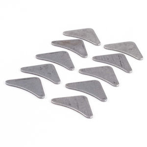 Allstar Performance 1/8&quot; Steel Reinforcement Gusset Without Hole Pack Of Ten