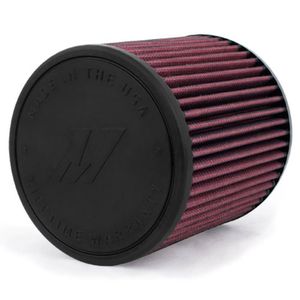 Mishimoto Performance Air Filter 4&quot; Inlet 7&quot; filter length red