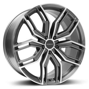 Romac Catalina Alloy Wheels In Grey With Polished Face Set Of 4