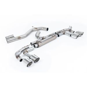 Milltek Non-Resonated 3.15&quot; GPF Back Exhaust System - Valved With Race Back Box