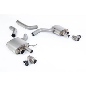 Milltek 3.15&quot; Signature Series Titanium Axle Back Upgrade Kit - Valved