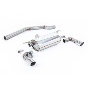 Milltek Non-Resonated 2.62" GPF Back Race Exhaust System - Valved