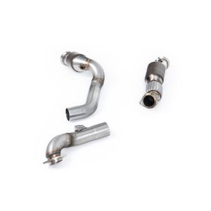 Milltek 3&quot; Large Bore Downpipes With 200 Cell Hi-Flow HJS Sports Cats