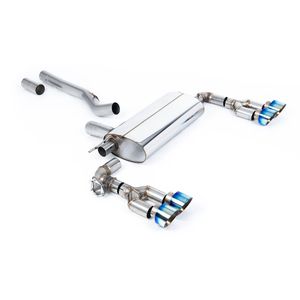 Milltek Non-Res 3&quot; GPF Back M2 Style Conversion Exhaust System - Valved. EC-Approved