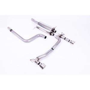Milltek 2.76&quot; GPF Back Dual Outlet Conversion Exhaust System - Valved. EC-Approved