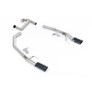 Milltek Non-Resonated 2.76&quot; Axle Back Dual Outlet Conversion Exhaust System