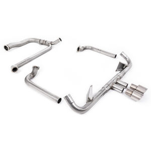 Milltek Non-Resonated 2.5&quot; Full Race Exhaust System With De Cat And Back Box Delete