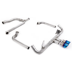 Milltek Non-Resonated 2.5&quot; Full Race Exhaust System With De Cat And Back Box Delete