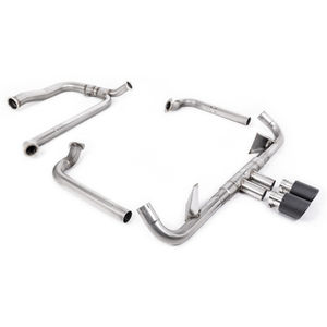Milltek Non-Resonated 2.5&quot; Full Race Exhaust System With De Cat And Back Box Delete