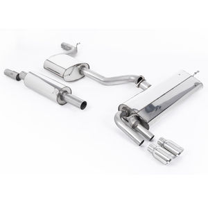 Milltek Resonated 2.76&quot; Cat Back Exhaust System - Non-Valved. EC-Approved