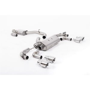 Milltek Resonated 3.15&quot; Cat Back Exhaust System - Valved