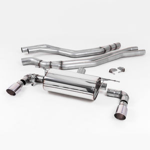 Milltek Non-Resonated 2.62&quot; Cat Back Race Exhaust System - Valved