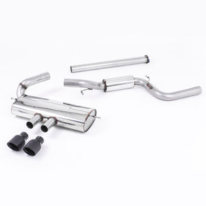 Milltek Part-Resonated 3&quot; Cat Back Exhaust System With Front Silencer Delete