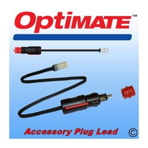 Optimate Accessory Cigar Plug Lead - To 2 Pin TM Plug