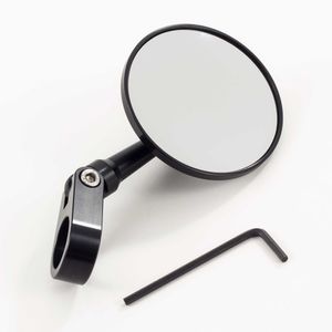 Oberon Adjustable Clamp Convex Mirror - 75mm - Black
