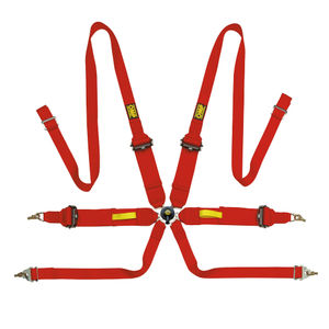 OMP Tecnica 3 inch+2 inch Saloon 6 Point Harness