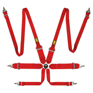OMP First 3 inch+2 inch Saloon 6 Point Harness
