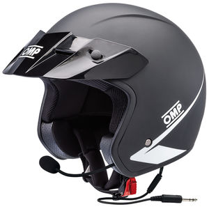 OMP Star Intercom Helmet – Matt Black