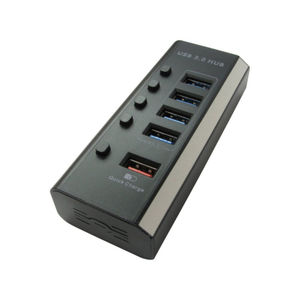 Overclockers 4 Port USB 3.0 Hub With Quick Charge Port
