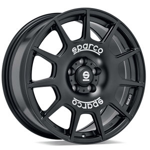 Sparco Wheels Terra Alloy Wheels In Matt Black White Lettering Set Of 4