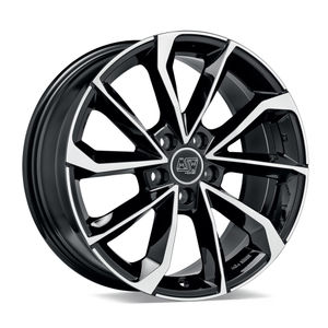MSW 42 Alloy Wheels In Gloss Black Full Polished Set Of 4