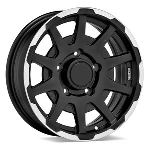 Sparco Wheels Dakar Jimny Alloy Wheels In Matt Black Lip Polished Set Of 4