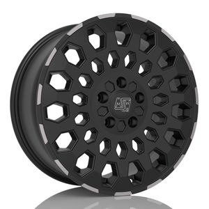 MSW 99 Van Alloy Wheels In Matt Black With Polished Lip Set Of 4