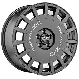 OZ Racing Rally Racing Alloy Wheels In Dark Graphite Silver Lettering Set Of 4