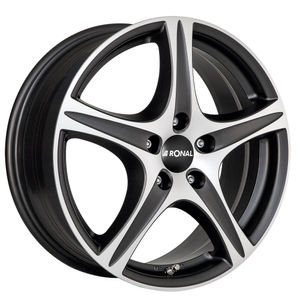 Ronal R56 Alloy Wheels In Black Matt Diamond Cut Set Of 4