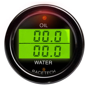 Racetech Oil Pressure - Water Temperature Dual Gauge