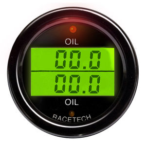 Racetech Oil Pressure - Oil Temperature Dual Gauge