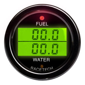 Racetech Fuel Pressure -  Water Temperature Dual Gauge