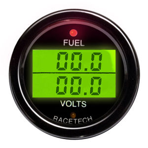 Racetech Fuel Pressure - Volts Dual Gauge