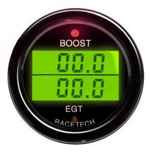 Racetech Turbo Boost - Exhaust Gas Temperature Dual Gauge