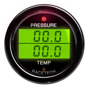 Racetech Pressure - Temperature Dual Gauge