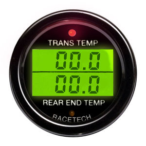 Racetech Transmission Temperature - Rear End Temperature Dual Gauge